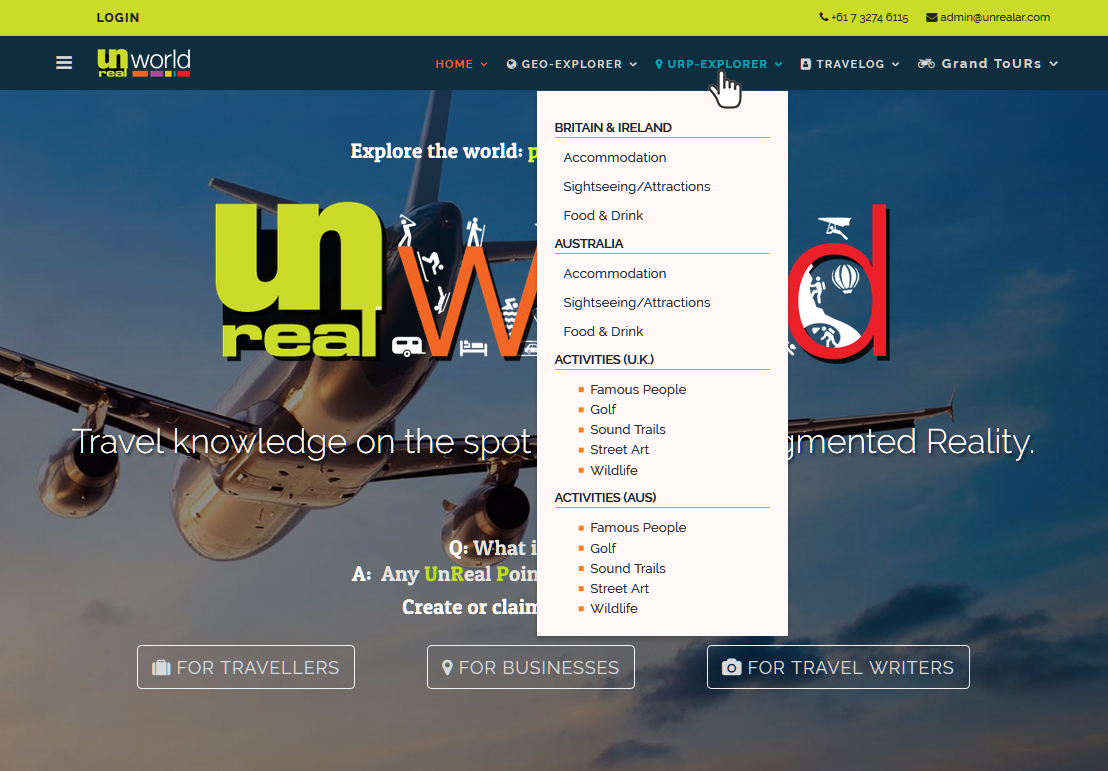 Unreal_URP-Explorer_menu-dropdown_screencap.png