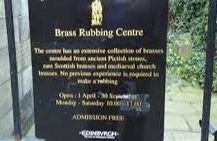 Brass Rubbing Centre - Edinburgh